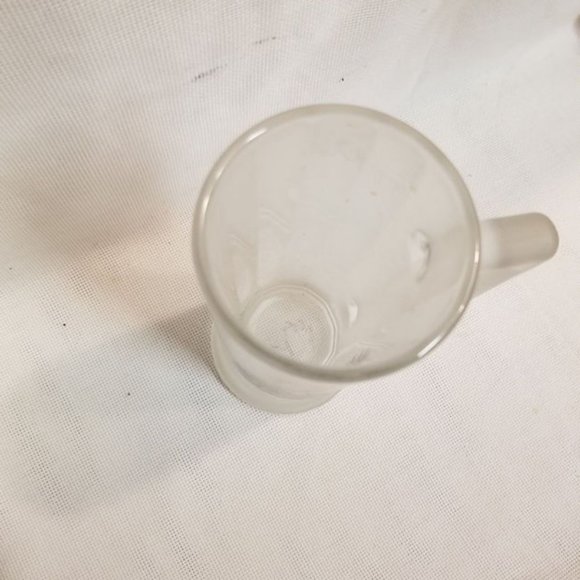 Bockling heavy frosted glass tall mug AUSTRIA - Picture 4 of 7